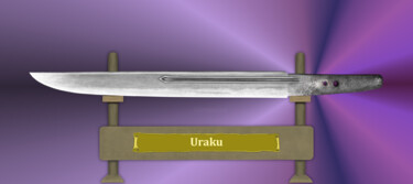 数字艺术 标题为“Uraku Lila” 由Marun Bönninghaus, 原创艺术品, 数字油画