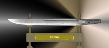 数字艺术 标题为“Uraku Grauflash” 由Marun Bönninghaus, 原创艺术品, 数字油画