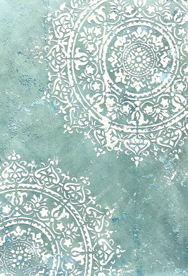 제목이 "Fairy Mandala 2 – B…"인 미술작품 Yuliya Samoilava (JuliettaArt)로, 원작, 스텐실 기타 단단한 패널에 장착됨