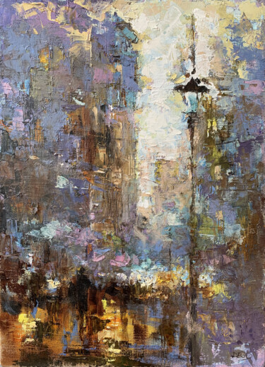 "Pedestrian street" başlıklı Tablo Dmytro Boykov tarafından, Orijinal sanat, Petrol