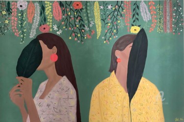Sous les Feuilles, le Silence "Sous les Feuilles,…" başlıklı Tablo Imane Khoumili (Umenia) tarafından, Orijinal sanat, Akrilik Ahşap Sedye çerçevesi üzeri…