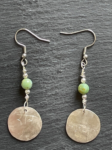 Boucles d'oreilles jadéite argent 925