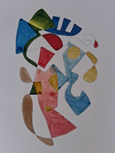 绘画 标题为“Abstraction n°2” 由Eloi Camus, 原创艺术品, 墨