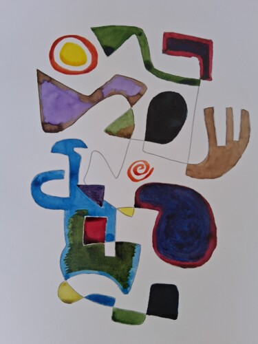 绘画 标题为“Abstraction n°3” 由Eloi Camus, 原创艺术品, 铅笔