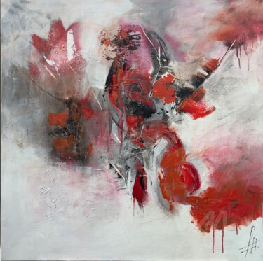 Peinture intitulée "Robin Rose" par Hurio, Œuvre d'art originale, Acrylique Monté sur Châssis en bois