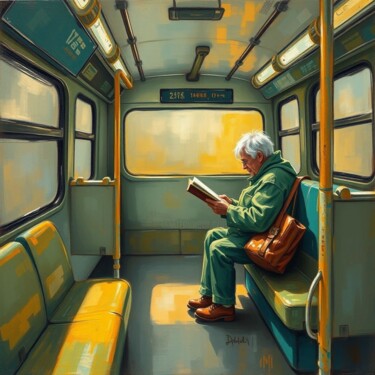 "Avec un livre on es…" başlıklı Dijital Sanat Daoudi Mohamed tarafından, Orijinal sanat, AI tarafından oluşturulan görüntü