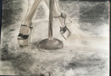 striptizci Tekening getiteld "striptizci" door Sennur Üzgen, Origineel Kunstwerk, Houtskool