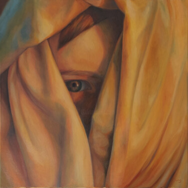 Hiding place Painting titled "Hiding place" by Dunja Jung, Original Artwork, Oil
