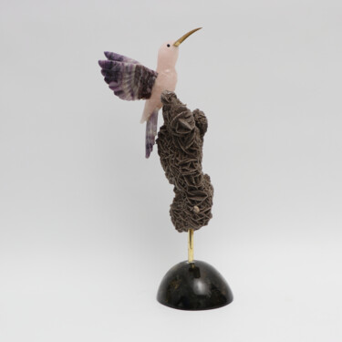 「colibri」というタイトルの彫刻 Felipe Cesar D'Oliveiraによって, オリジナルのアートワーク, ストーン
