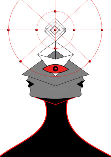 "Surreal face" başlıklı Dijital Sanat O. Soniart tarafından, Orijinal sanat, Dijital Resim