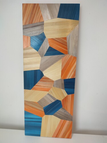 Collages titled "opus incertum" by Cedsweex, Original Artwork, Collages Mounted on Wood Panel