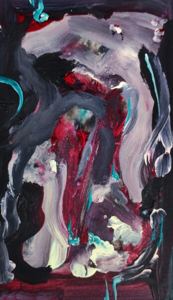 Schilderij getiteld "Mini monumental abs…" door Milto Sideris, Origineel Kunstwerk, Acryl