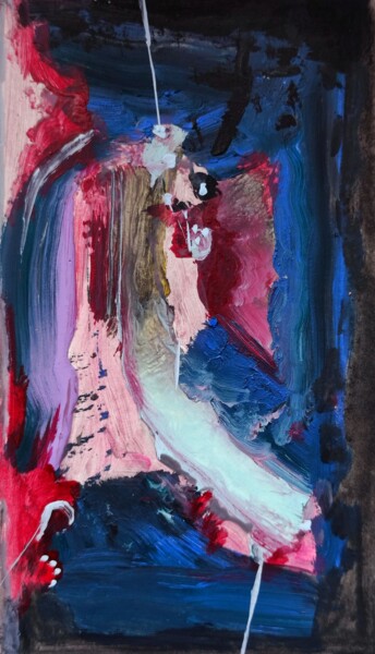 Schilderij getiteld "Mini monumental abs…" door Milto Sideris, Origineel Kunstwerk, Acryl