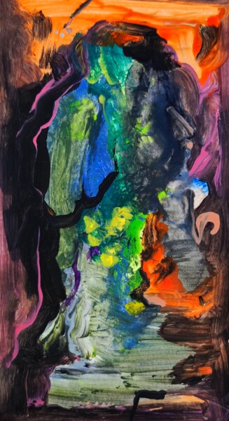 Painting titled "Mini monumental abs…" by Milto Sideris, Original Artwork, Acrylic