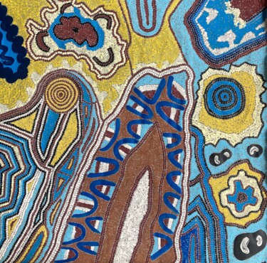 Ζωγραφική με τίτλο "GROTTE SACRÉE" από Sandra Noirtin, Αυθεντικά έργα τέχνης, Ακρυλικό