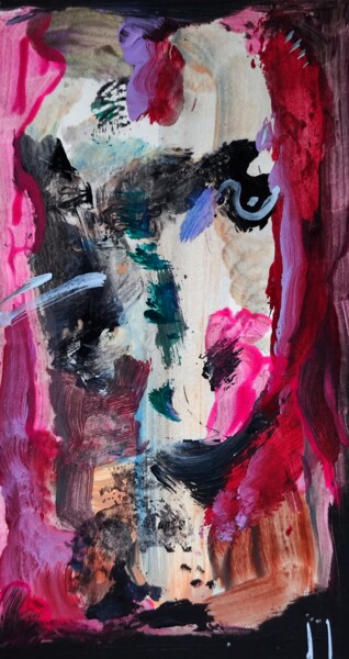 Schilderij getiteld "Mini monumental abs…" door Milto Sideris, Origineel Kunstwerk, Acryl