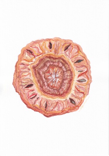 Malerei mit dem Titel "A carrot" von Ekaterina Petukhova, Original-Kunstwerk, Aquarell
