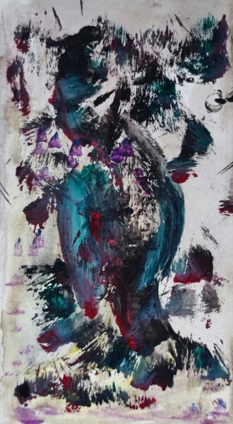Schilderij getiteld "Mini monumental abs…" door Milto Sideris, Origineel Kunstwerk, Acryl