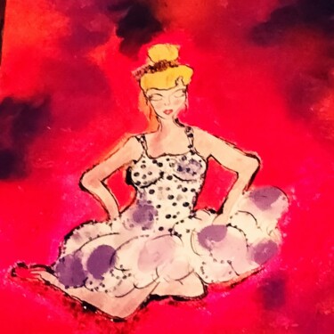 Pittura intitolato "Ma dance" da Nicoletta Franciosa, Opera d'arte originale, Inchiostro