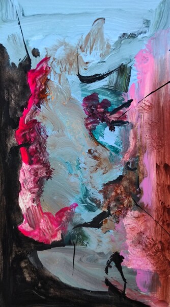 Painting titled "Mini monumental abs…" by Milto Sideris, Original Artwork, Acrylic