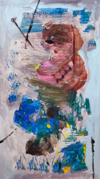 Painting titled "Mini monumental abs…" by Milto Sideris, Original Artwork, Acrylic