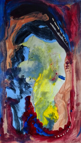 Schilderij getiteld "Mini monumental abs…" door Milto Sideris, Origineel Kunstwerk, Acryl