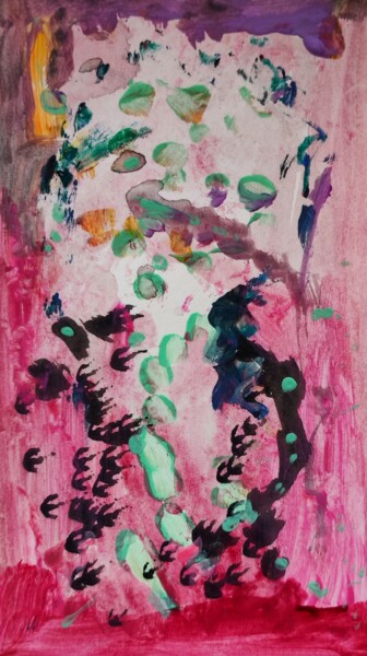 Schilderij getiteld "Mini monumental abs…" door Milto Sideris, Origineel Kunstwerk, Acryl