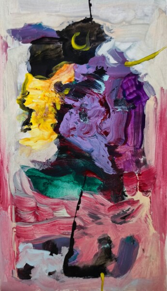 Schilderij getiteld "Mini monumental abs…" door Milto Sideris, Origineel Kunstwerk, Acryl