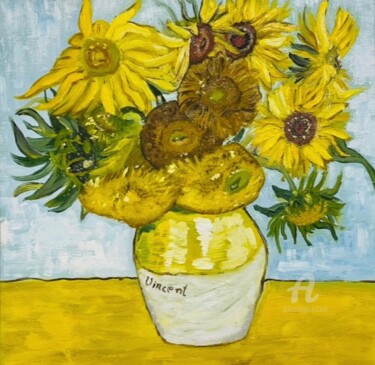 Malerei mit dem Titel "Oil painting: Van G…" von Svetlana Dorokhina, Original-Kunstwerk, Öl Auf Keilrahmen aus Holz montiert