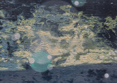 Painting titled "Na Otok" by Markus Honerla, Original Artwork, Oil Mounted on Wood Stretcher frame