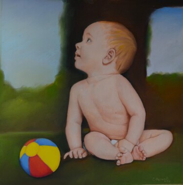 "Il globo" başlıklı Resim Claudio Apparuti tarafından, Orijinal sanat, Pastel