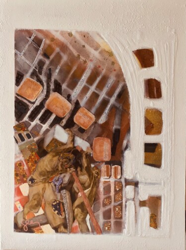 "Corner stone" başlıklı Tablo Sarah Lanyi tarafından, Orijinal sanat, Akrilik Ahşap Sedye çerçevesi üzerine monte edilmiş