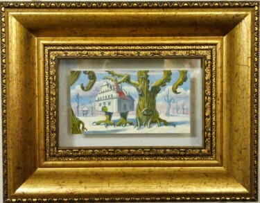 Salvador Dalí ostrich 绘画 标题为“Salvador Dalí ostri…” 由Kyrylo Bondarenko, 原创艺术品, 油