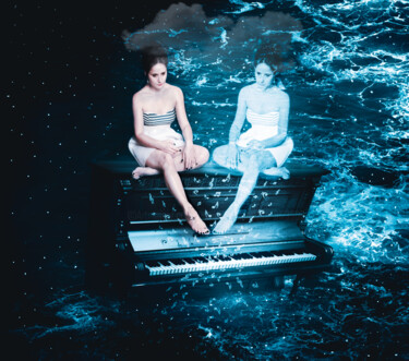 IL PIANOFORTE SULL'OCEANO Fotografie getiteld "IL PIANOFORTE SULL'…" door Vanessa Olandese, Origineel Kunstwerk, Digitale fotografie