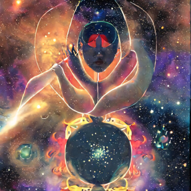 数字艺术 标题为“Dreams of universe” 由Meahau, 原创艺术品, AI生成的图像