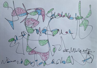 제목이 "Méduse"인 그림 Loane Blanchard로, 원작, 마커