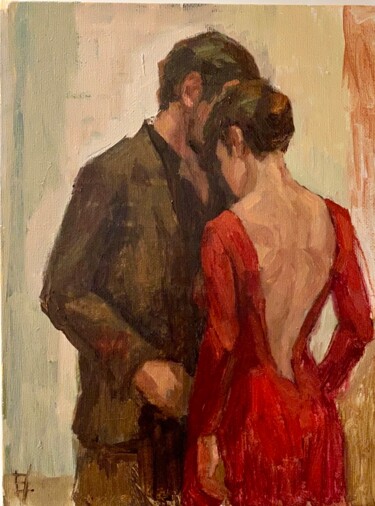绘画 标题为“Before dance” 由Elena Bulatova, 原创艺术品, 油