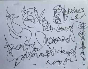 Schilderij getiteld "Bar" door Loane Blanchard, Origineel Kunstwerk, Marker