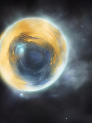 数字艺术 标题为“A colorful space ob…” 由Meahau, 原创艺术品, AI生成的图像
