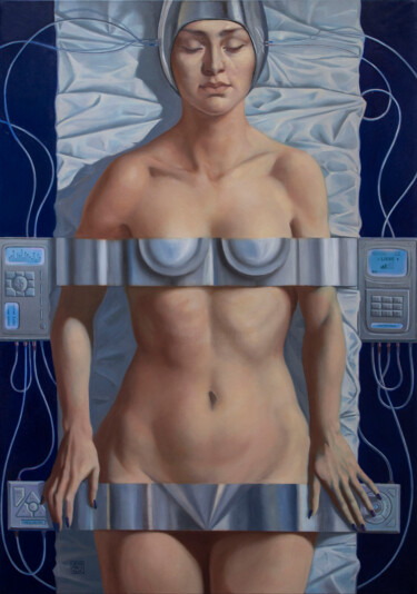 Pintura titulada "SIMULATION OF FEELI…" por Yaroslav Kurbanov, Obra de arte original, Oleo Montado en Bastidor de camilla de…
