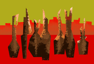 Seven Figures In A Desert