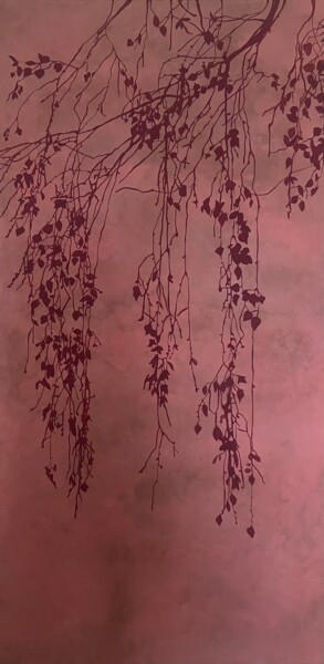 Картина под названием "Meditative branches" - Katerina Timofeeva, Подлинное произведение искусства, Акрил Установлен на Дере…