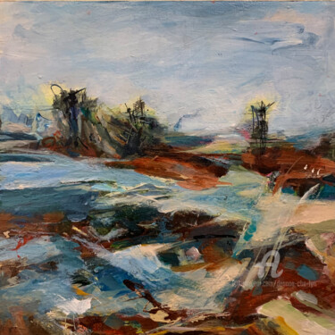 Westcoast Storm Peinture intitulée "Westcoast Storm" par Deanna Che Lyn, Œuvre d'art originale, Acrylique Monté sur Panneau de bois