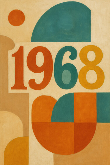 数字艺术 标题为“1968 – Fragments Mo…” 由Yahya Ahssaini, 原创艺术品, 数字油画