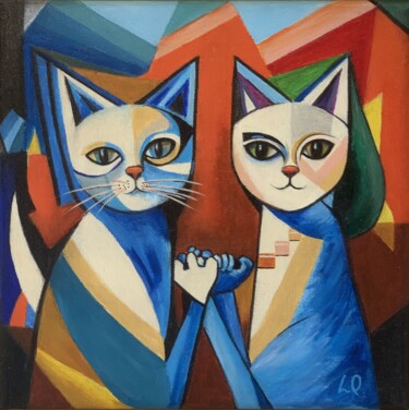 Peinture intitulée "LA PAIX" par Luna Quere, Œuvre d'art originale, Acrylique Monté sur Châssis en bois