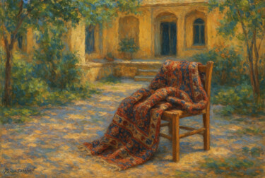 제목이 "Homeland Houses No.…"인 그림 Parisa Sahafiasl로, 원작, 안료