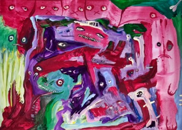 "1980 : Expressionis…" başlıklı Tablo Milto Sideris tarafından, Orijinal sanat, Akrilik