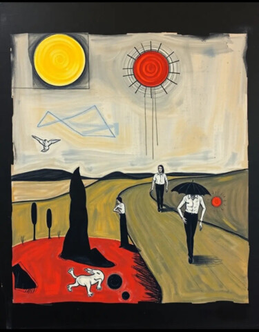 Solar Culmination Painting titled "Solar Culmination" by De Saporettis "Daam", Original Artwork, Acrylic