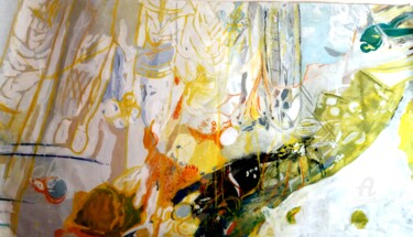 Schilderij getiteld "Le figuratif des én…" door Isa B., Origineel Kunstwerk, Gouache