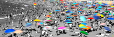 Beachophilite -Grande Plage Fotografia intitolato "Beachophilite -Gran…" da Lionel Lizet, Opera d'arte originale, Fotografia digitale Montato su Allumin…